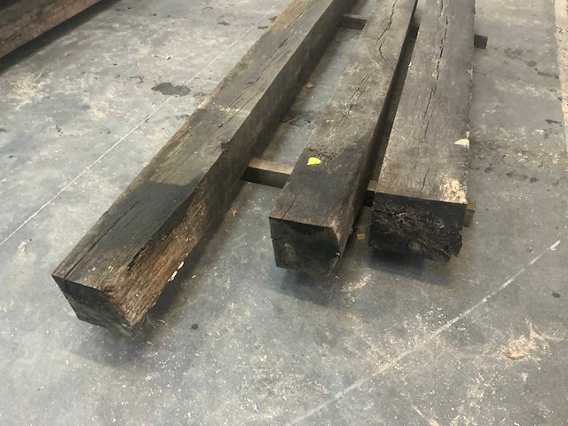 Oude eiken balken (3x) - afbeelding 3 van  5