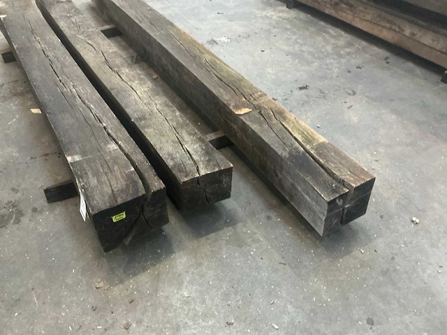 Oude eiken balken (3x) - afbeelding 4 van  5