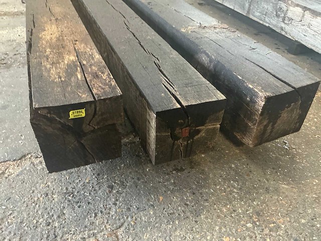 Oude eiken balken (3x) - afbeelding 5 van  6