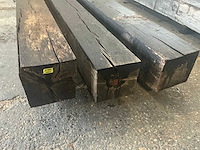 Oude eiken balken (3x) - afbeelding 5 van  6