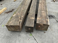 Oude eiken balken (3x) - afbeelding 1 van  1