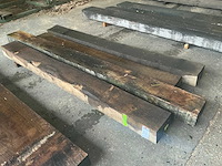 Oude eiken balken (4x) - afbeelding 1 van  6