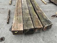Oude eiken balken (4x) - afbeelding 4 van  5