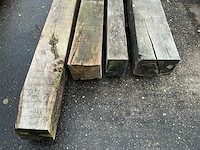 Oude eiken balken (4x) - afbeelding 3 van  4