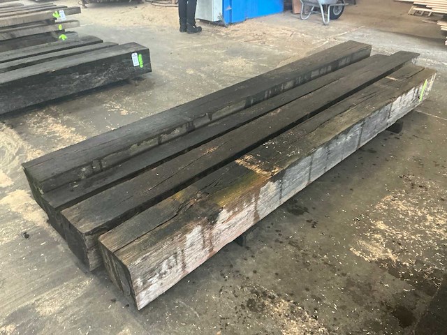 Oude eiken balken (4x) - afbeelding 2 van  6
