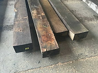 Oude eiken balken (4x) - afbeelding 1 van  2