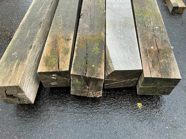 Oude eiken balken (5x) - afbeelding 3 van  6