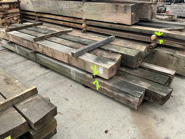 Oude eiken balken (8x) - afbeelding 1 van  8