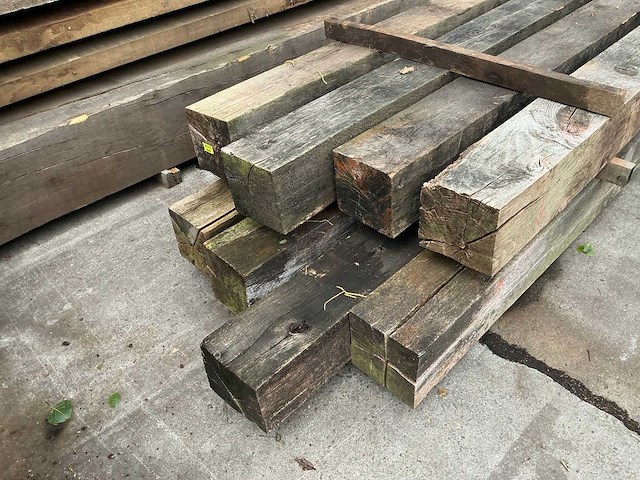 Oude eiken balken (8x) - afbeelding 3 van  8