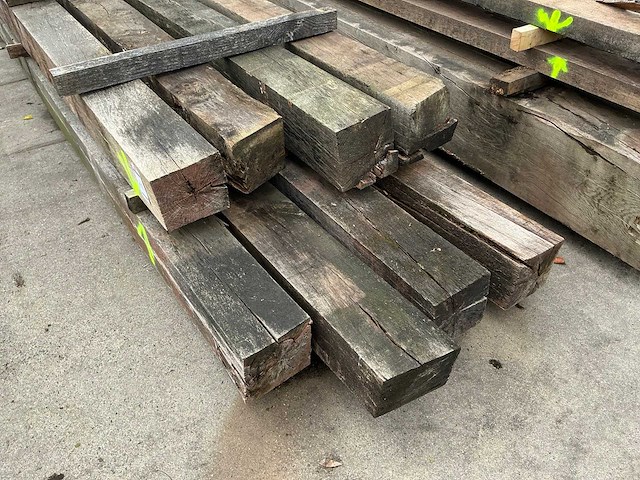 Oude eiken balken (8x) - afbeelding 2 van  5