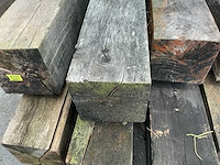 Oude eiken balken (8x) - afbeelding 1 van  1