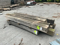 Oude eiken balken (8x) - afbeelding 1 van  6