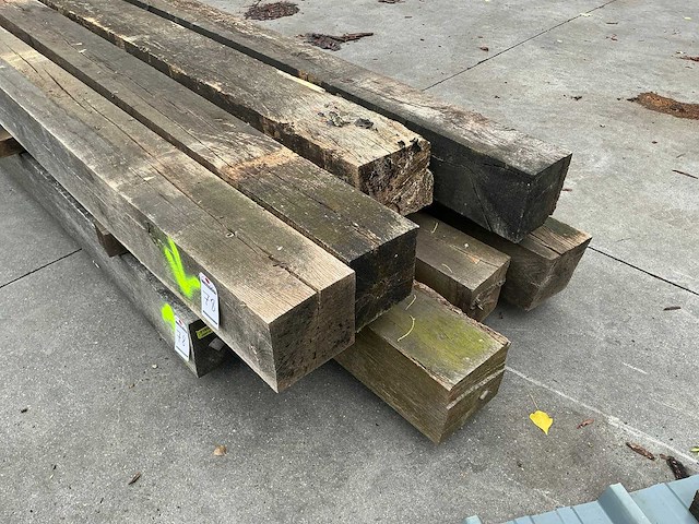 Oude eiken balken (8x) - afbeelding 5 van  6