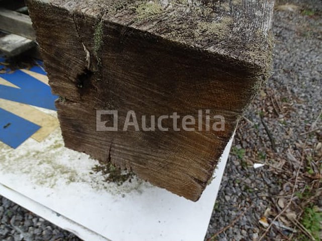 Oude eikenhouten balk - afbeelding 2 van  3