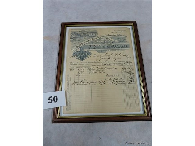 Oude factuur 1897 gedateerd - afbeelding 1 van  4