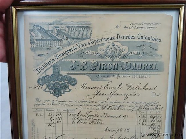 Oude factuur 1897 gedateerd - afbeelding 2 van  4