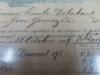 Oude factuur 1897 gedateerd - afbeelding 4 van  4