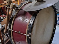 Oude fanfare basdrum - afbeelding 2 van  3