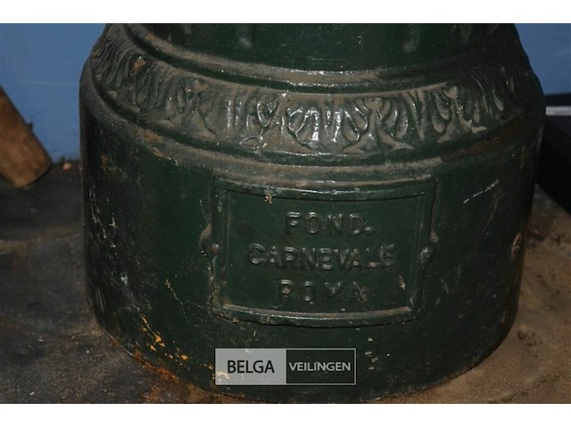 Oude gietijzeren pomp h=107cm opnieuw gepoederlakt - afbeelding 3 van  3