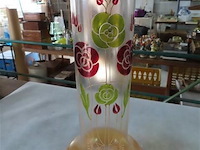 Oude glazen vaasjes h23 en h33cm - afbeelding 3 van  3