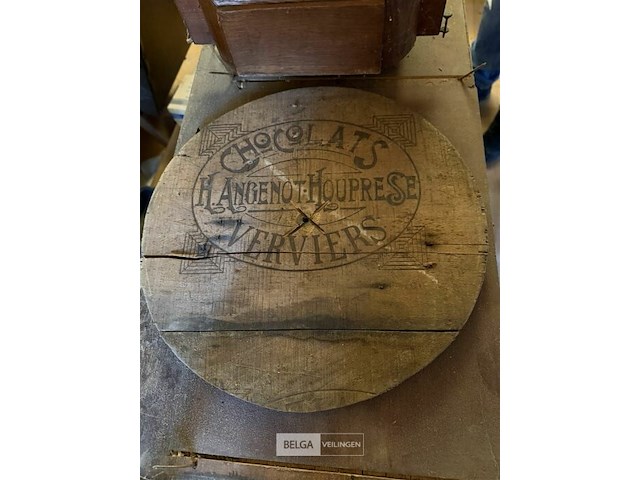 Oude hangklok + houten bord - afbeelding 3 van  3