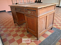 Oude houten bureau - afbeelding 4 van  6