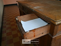 Oude houten bureau - afbeelding 5 van  6