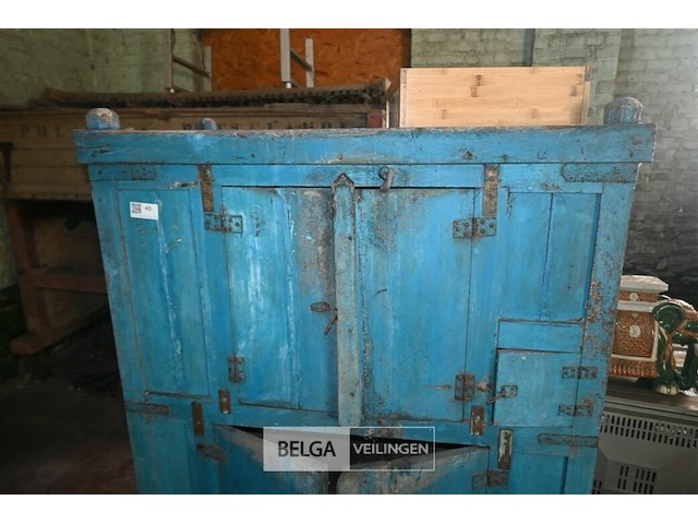 Oude houten kast - afbeelding 3 van  5