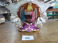 Oude kelkvaas religieus 40x19 h24cm - afbeelding 2 van  3