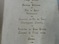 Oude kookboeken en 2 menu's - afbeelding 4 van  5