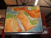 Oude landkaart midden oosten