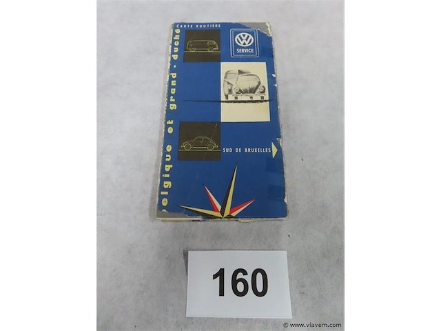 Oude landkaart vw - afbeelding 1 van  3