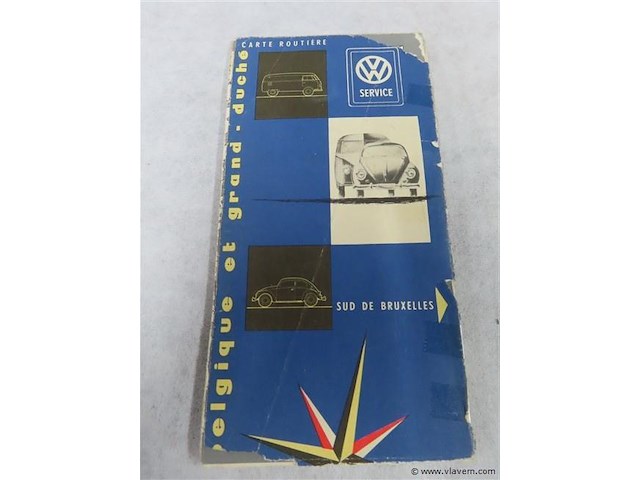 Oude landkaart vw - afbeelding 2 van  3