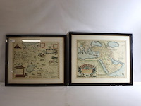 Oude landkaart (x2) - afbeelding 1 van  7