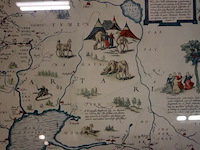 Oude landkaart (x2) - afbeelding 3 van  7