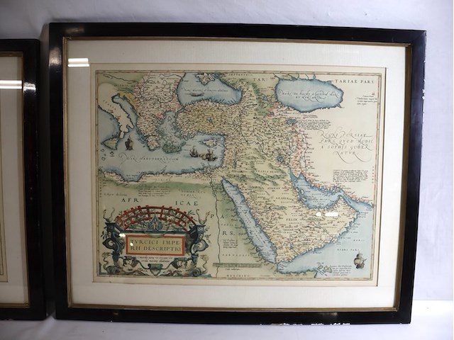 Oude landkaart (x2) - afbeelding 5 van  7