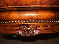 Oude lederen zetel - afbeelding 4 van  4