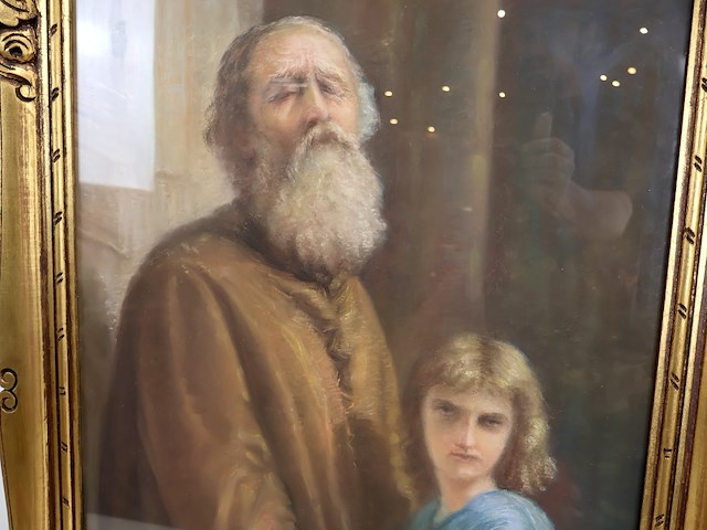 Oude man met het jonge meisje 1934 - afbeelding 2 van  7