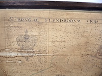 Oude map brugge met kader - afbeelding 5 van  10