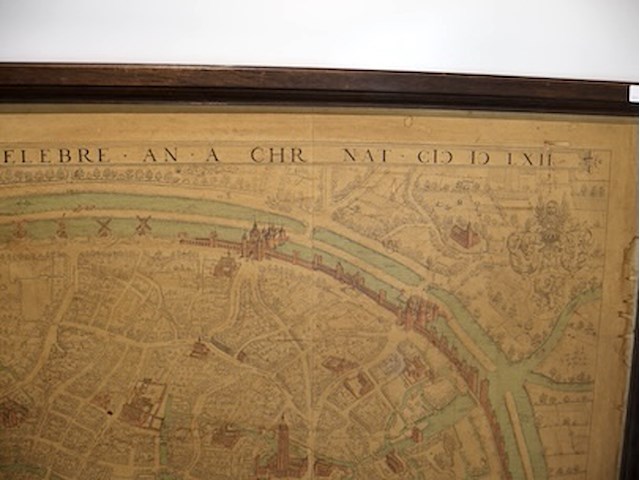 Oude map brugge met kader - afbeelding 6 van  10