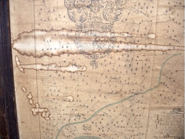 Oude map brugge met kader - afbeelding 8 van  10