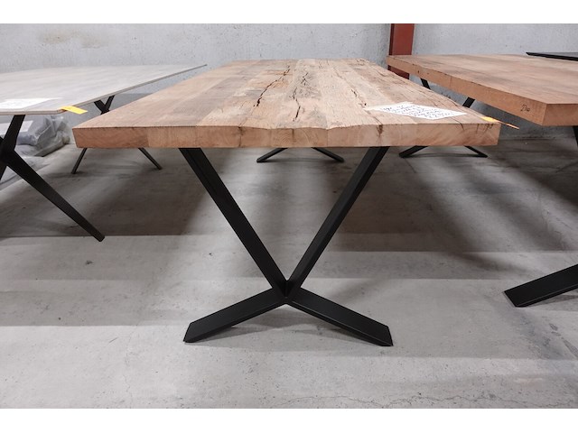Oude massieve eiken tafel - afbeelding 2 van  4