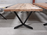 Oude massieve eiken tafel - afbeelding 2 van  4
