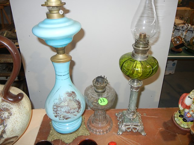 Oude olielampen (3stuks) - afbeelding 1 van  1