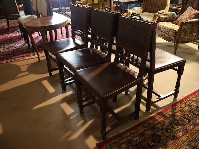 Oude stoel (x6) - afbeelding 4 van  6