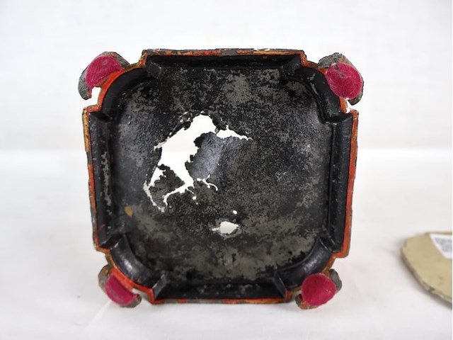 Oude tinnen tabakspot - afbeelding 6 van  6