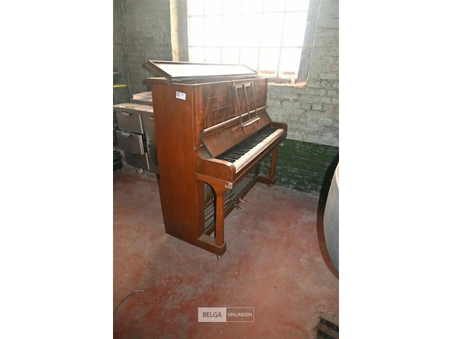 Oude volkner buffetpiano - afbeelding 1 van  6