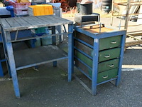 Oude werktafels - afbeelding 1 van  3
