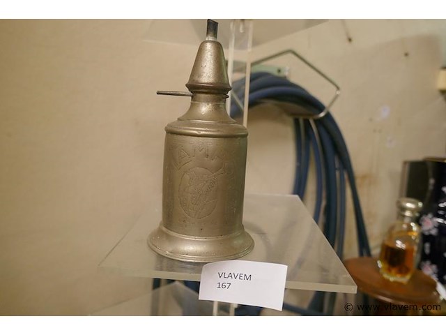 Oude wieklamp in metaal - afbeelding 1 van  1