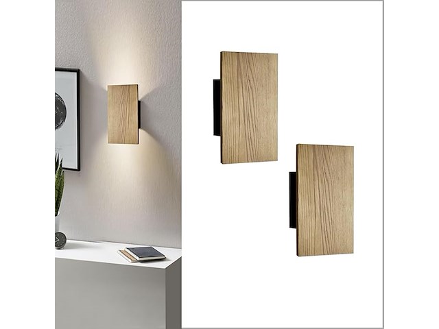 Ouglres led-wandlamp met schakelaar (set van 2) - afbeelding 1 van  4